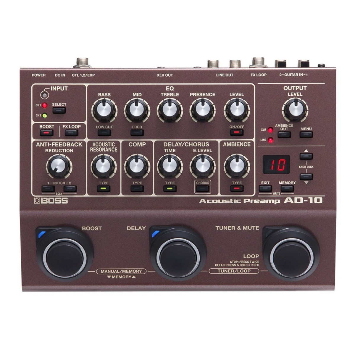 Boss AD-10 Acoustic Preamp In Stock - Image 1