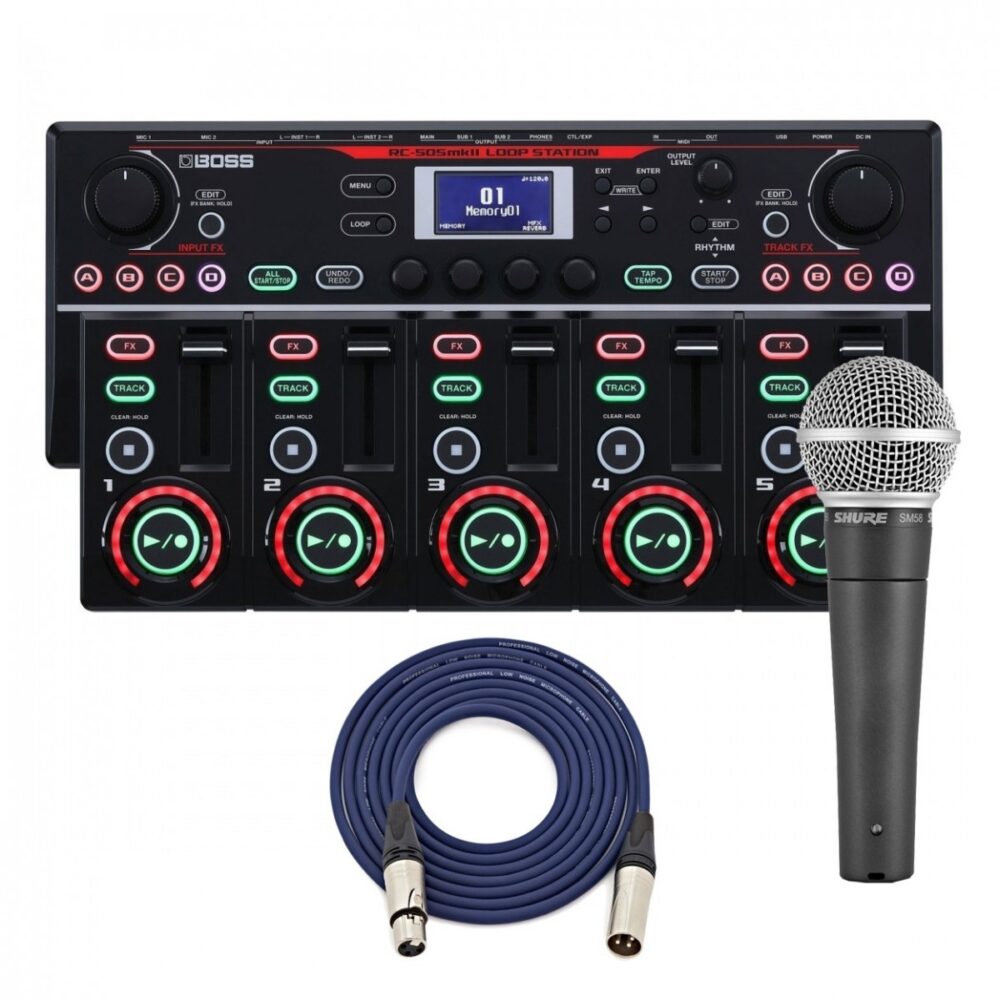 Boss RC-505MKII Loop Station with Shure SM58 In Stock