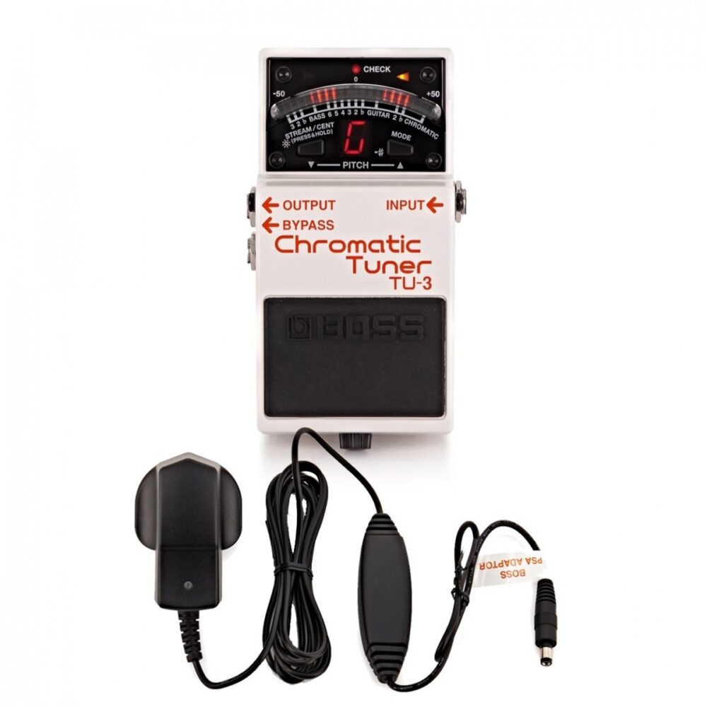 Boss TU-3 Pedal Chromatic Tuner with Power Supply In Stock