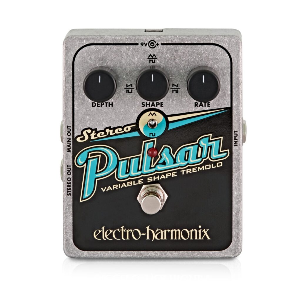 Electro Harmonix Stereo Pulsar Variable Shape Analog Tremolo In Stock