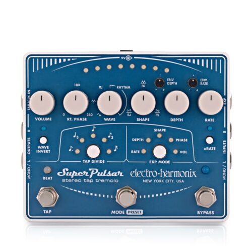 Electro Harmonix Super Pulsar Stereo Tap Tremolo In Stock