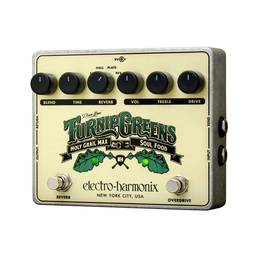 Electro Harmonix Turnip Greens Overdrive/Reverb In Stock