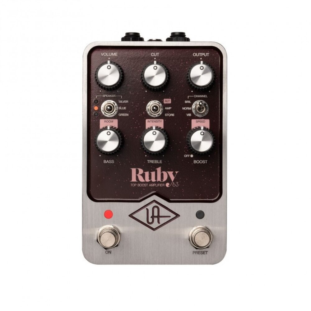 Universal Audio UAFX Ruby '63 Top Boost Amplifier Pedal In Stock