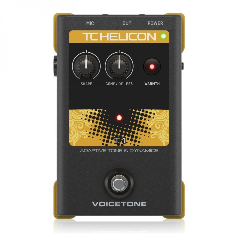 TC Helicon VoiceTone T1 EQ and Dynamics Vocal Processor In Stock