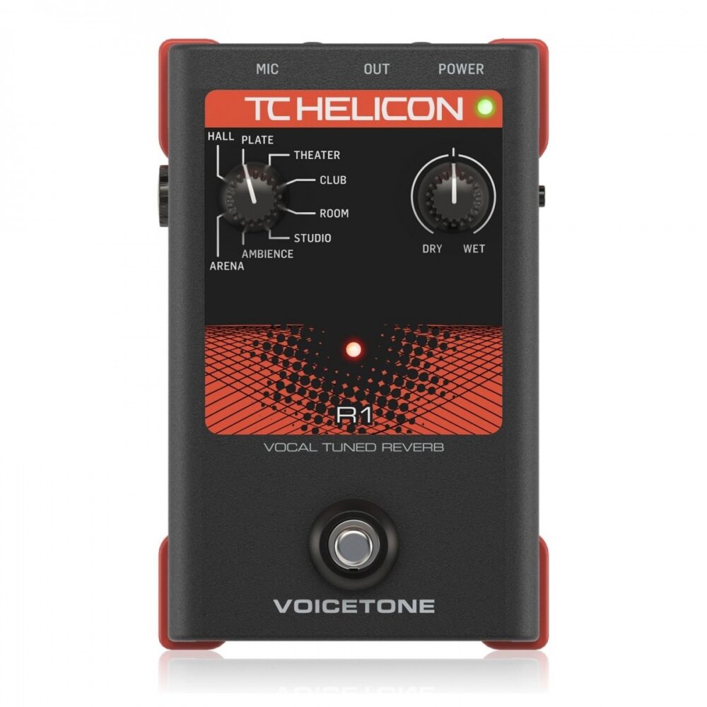TC Helicon VoiceTone R1 Vocal Tuned Reverb Voice Processor In Stock