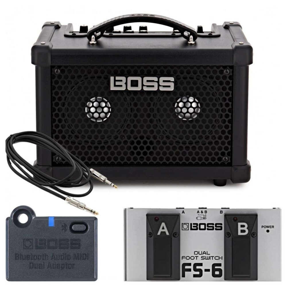 Boss Dual Cube Bass LX Bass Guitar Amplifier Complete Bundle In Stock