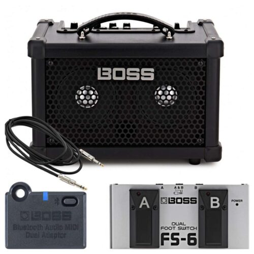 Boss Dual Cube Bass LX Bass Guitar Amplifier Complete Bundle In Stock