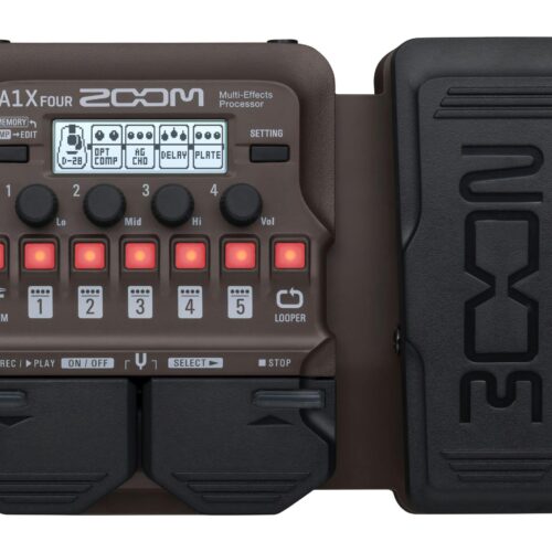 Zoom A1 Four Acoustic Multi Effects Pedal with Expression Footswitch in stock