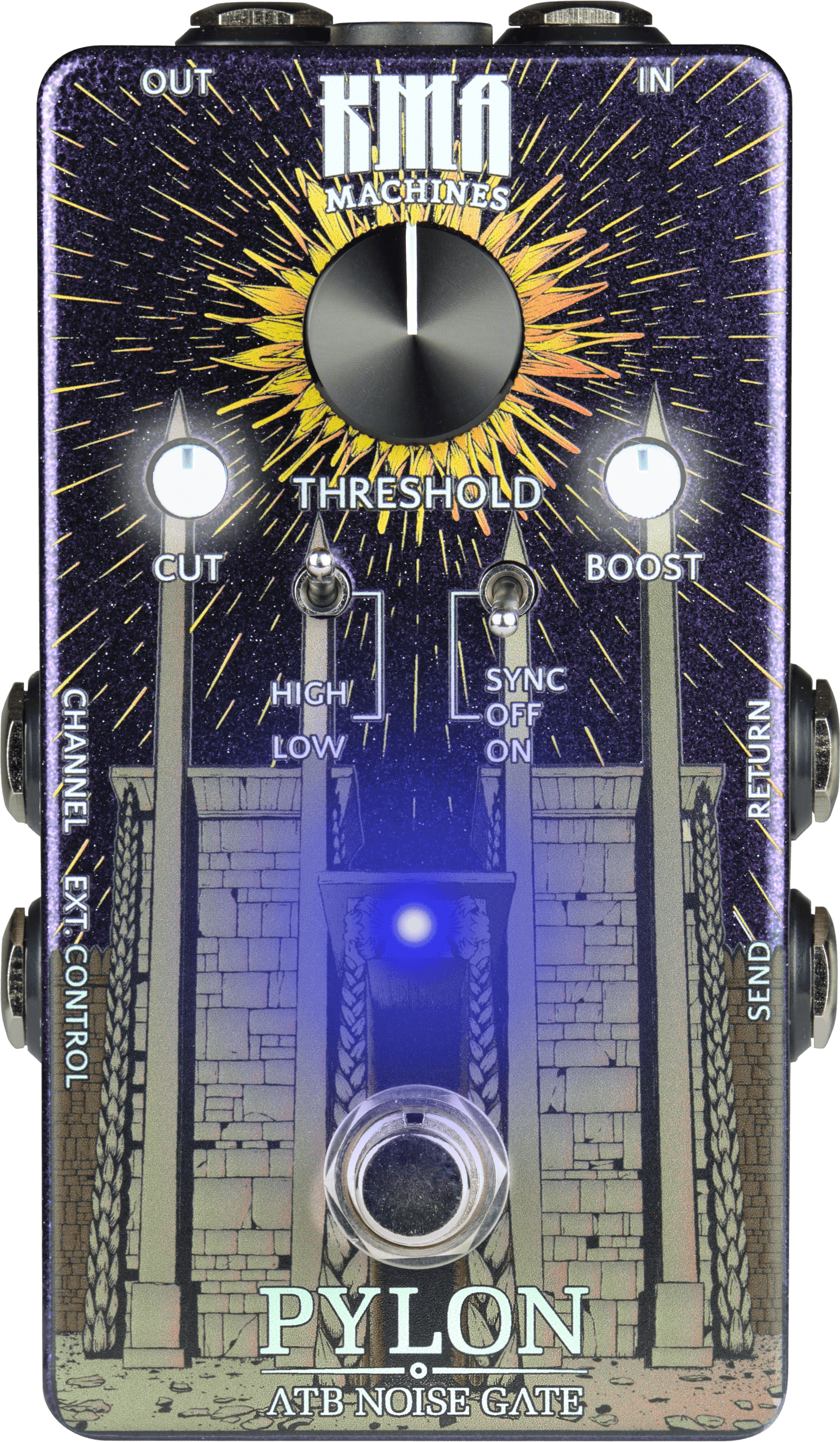 KMA Machines Pylon Active Transformer Boost Noise Gate Pedal in stock - Image 1