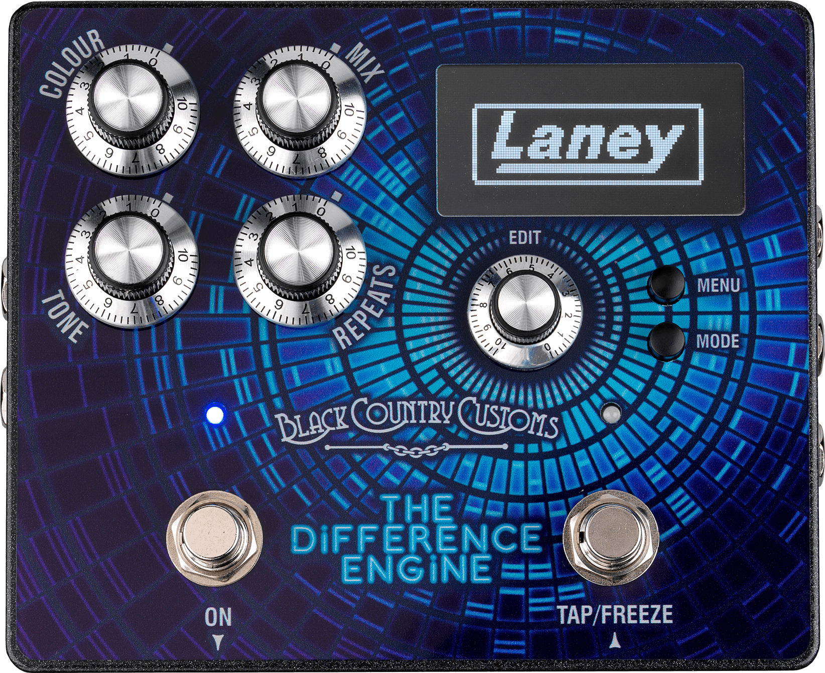 Black Country Customs by Laney The Difference Engine Stereo Delay Pedal out of stock