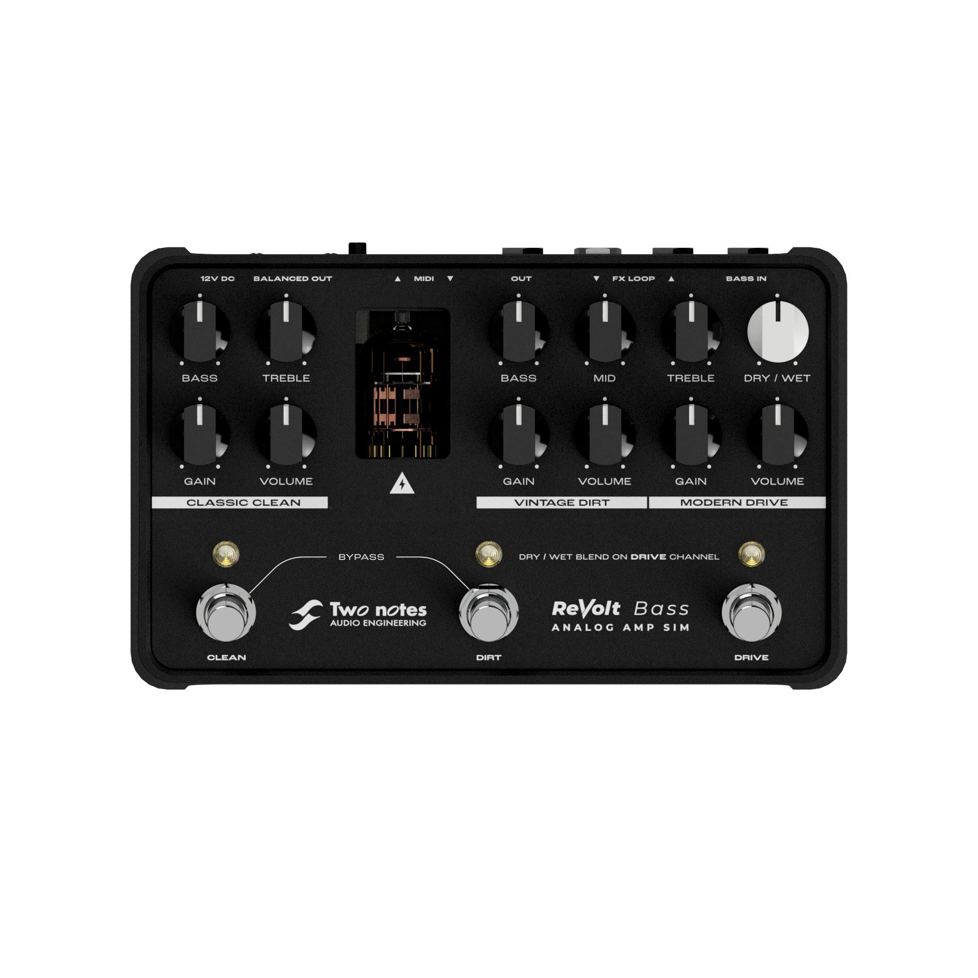 Two Notes ReVolt Bass Analog Amp Sim Pedal