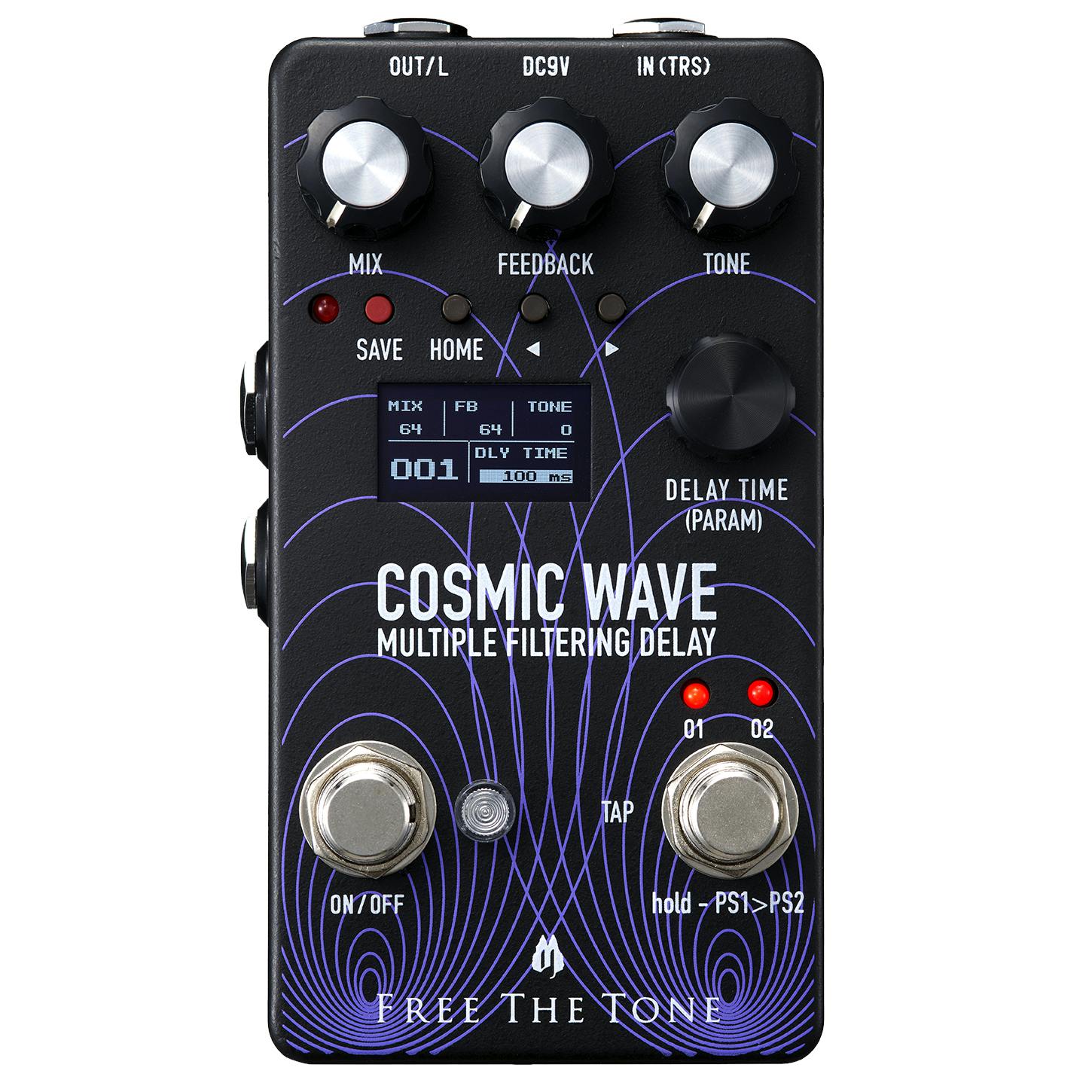 Free The Tone CW-1Y Cosmic Wave Multiple Filtering Delay Pedal out of stock