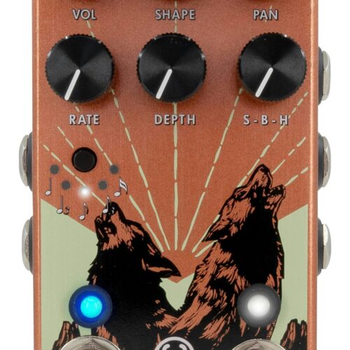 Walrus Audio Monumental Stereo Harmonic Tap Tremolo Pedal in Orange in stock
