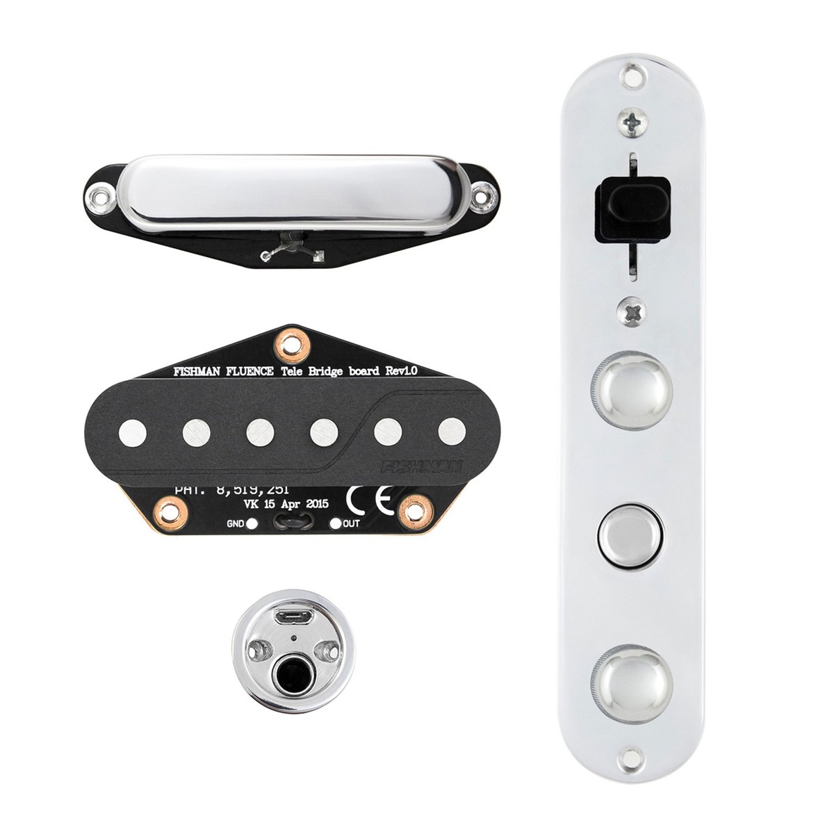 Fishman Fluence Greg Koch Gristle Tone Pickup Tele Set In Stock