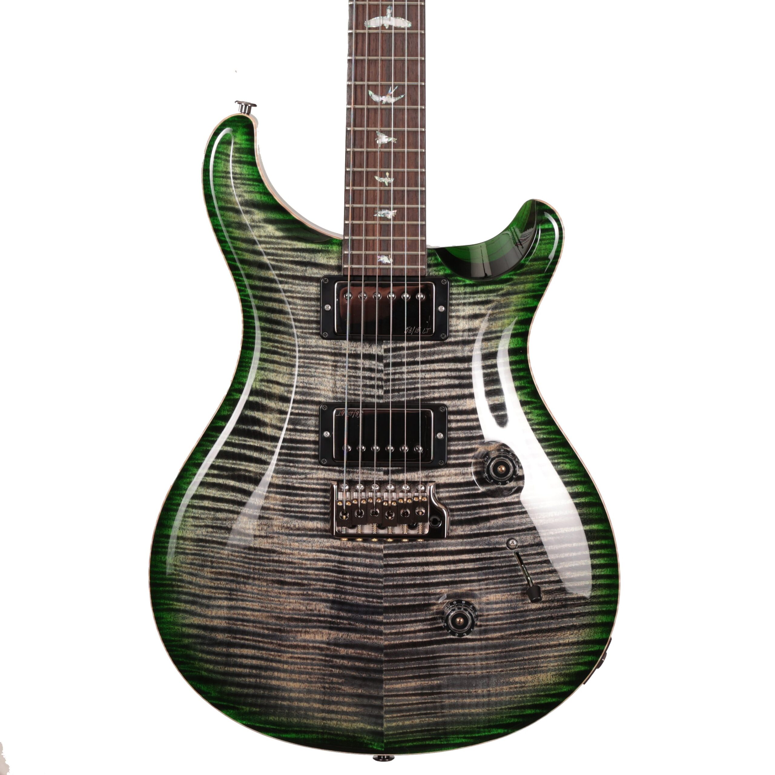 PRS Wood Library Custom 24 10-Top Electric Guitar in Charcoal Jadeburst with Ziricote Fretboard - £6499 New