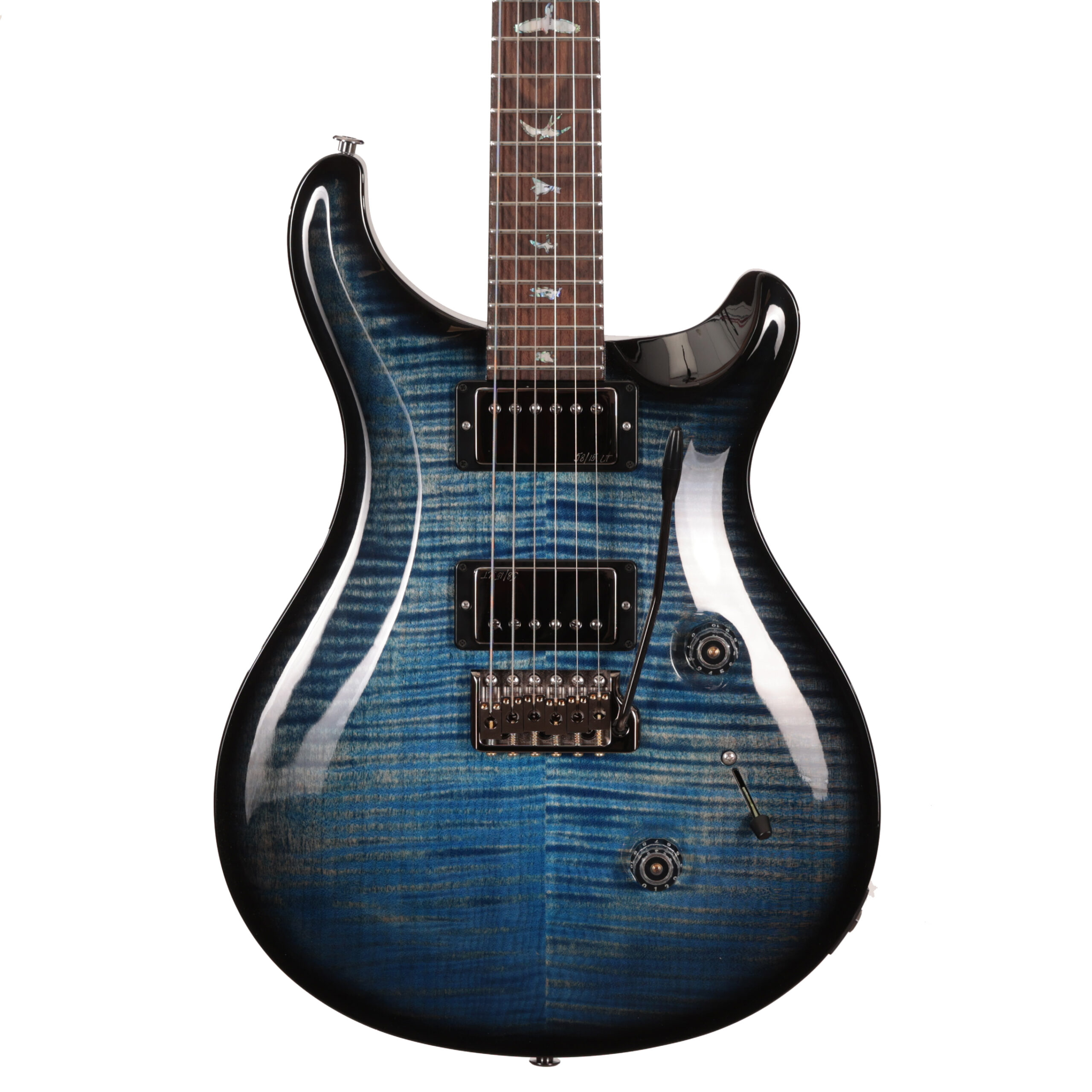 PRS Wood Library Custom 24 10-Top Electric Guitar in Faded Blue Jean with Ziricote Board