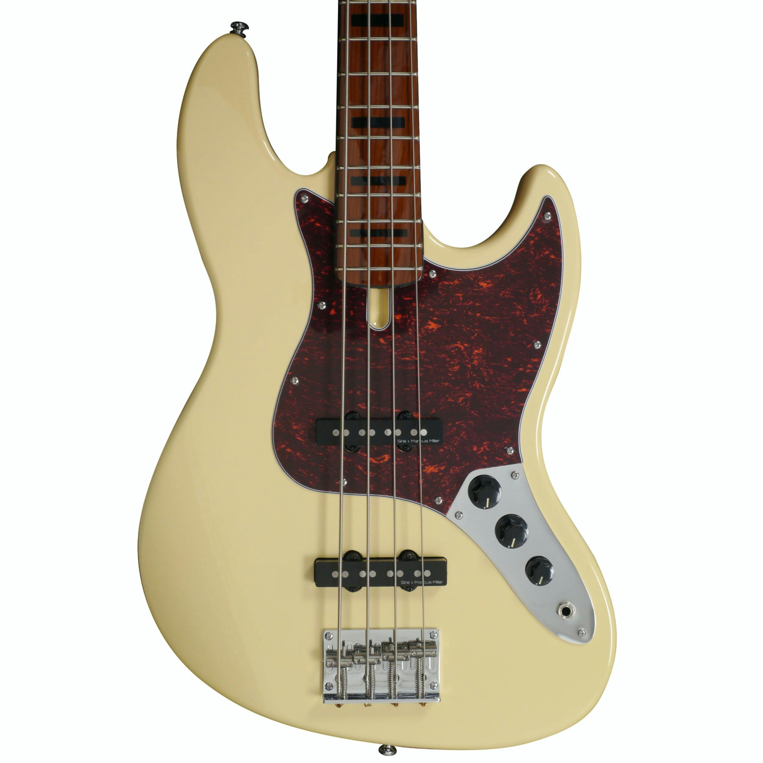Sire Version 2 Marcus Miller V5 Alder 4-String Fretless Bass in Vintage White