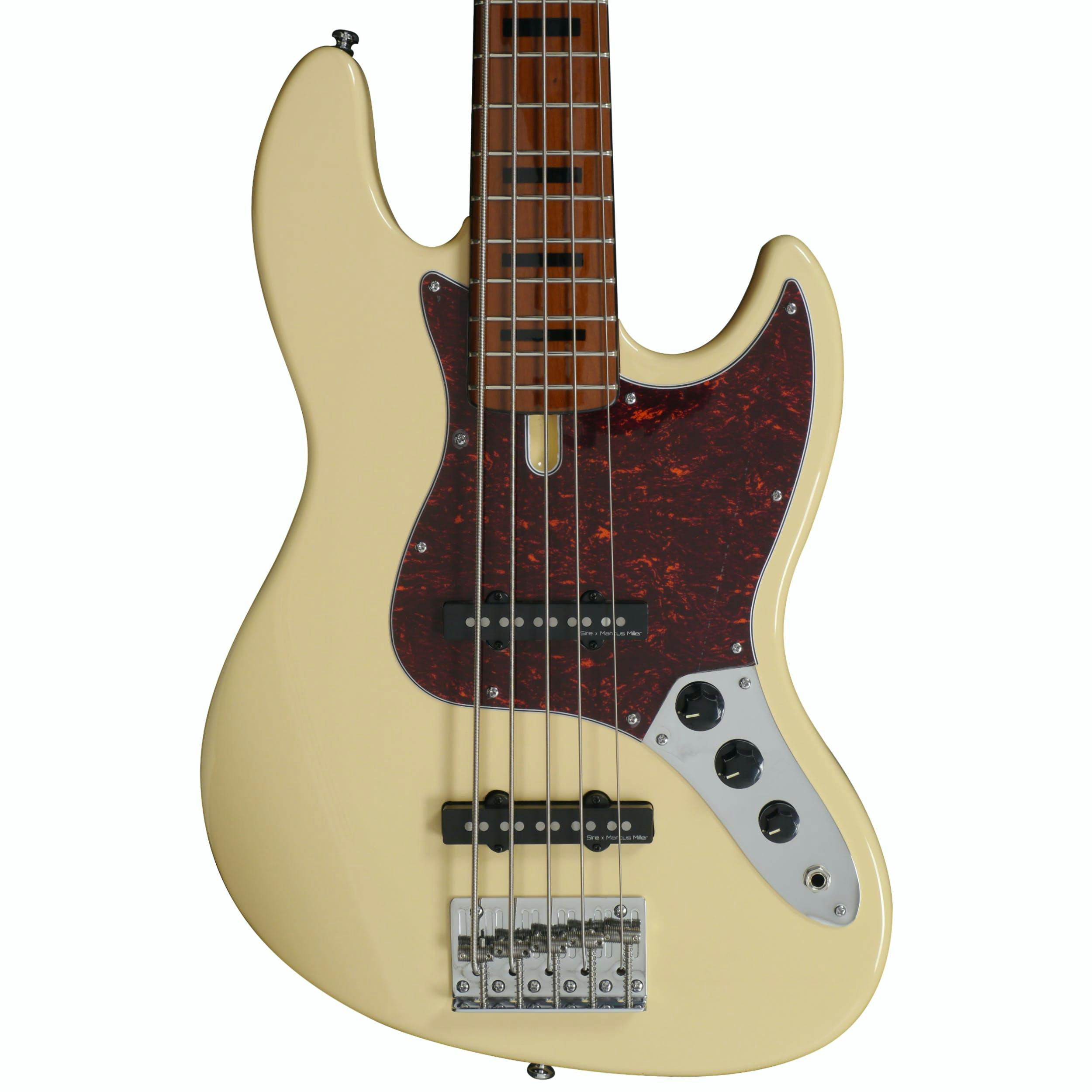 Sire Version 2 Marcus Miller V5 Alder 5-String Fretless Bass in Vintage White - £549 New
