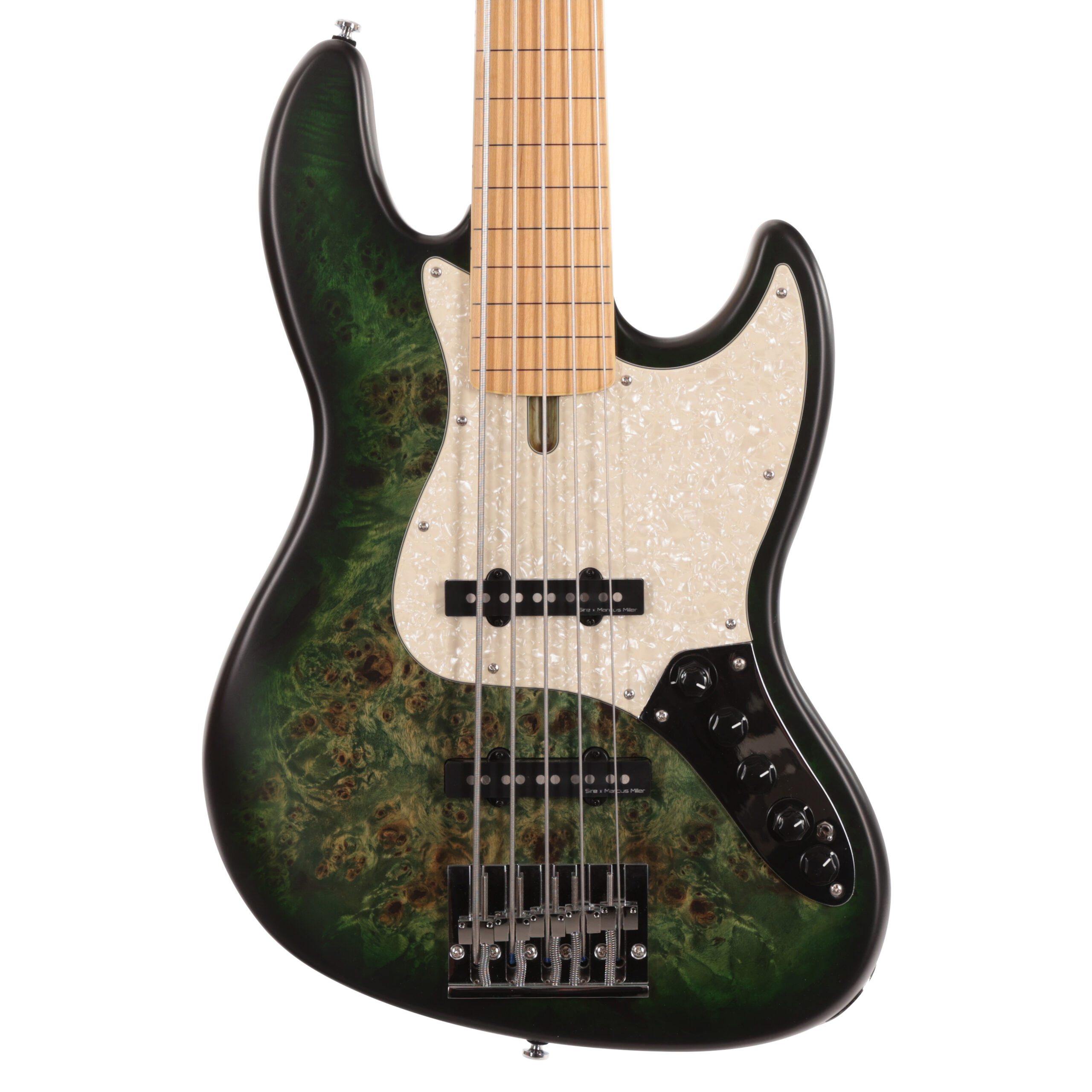 Sire Marcus Miller V7 Reissue Fretless Swamp Ash 5 String Transparent Green Satin - £749 New