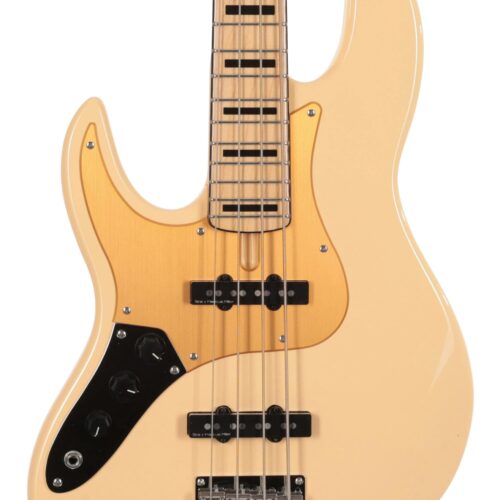 Sire Marcus Miller V5 24 Fret Left Handed 4-String Bass Guitar in Vintage White