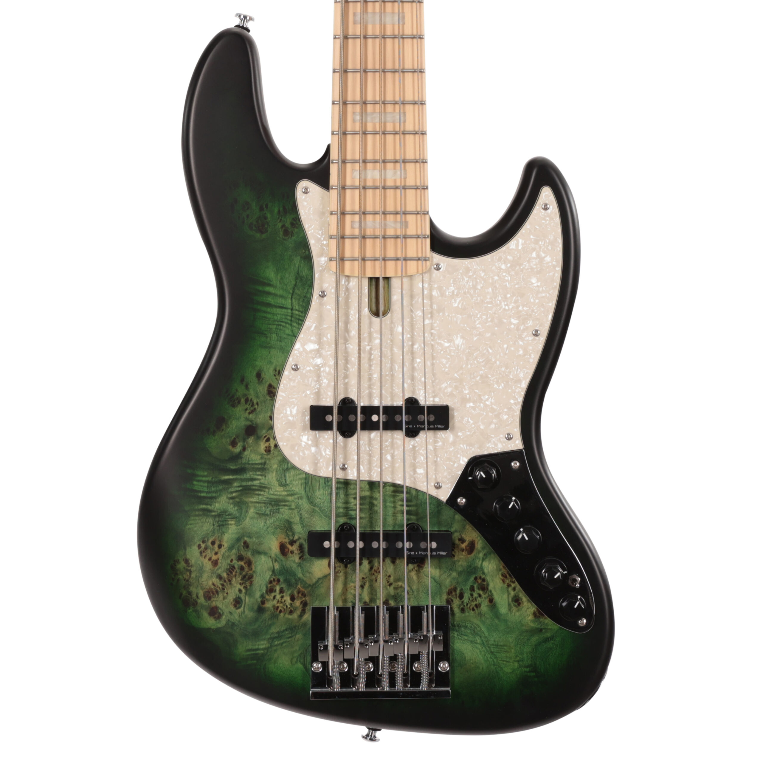 Sire Marcus Miller V7 Reissue Swamp Ash 5 String Bass in Transparent Green Satin - £679 New