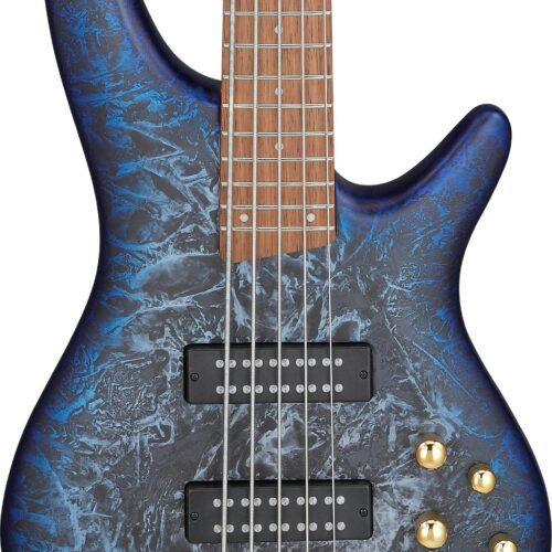 Ibanez SR305EDX-CZM 5-String Bass in Cosmic Blue Frozen Matte