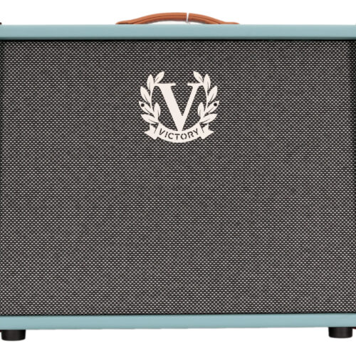 Victory MK 112 Open-Back Speaker Cabinet in Aqua with Celestion Alnico Gold Speaker