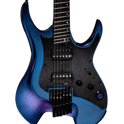 Mooer GTRS W900 Wing Headless Guitar In Aurora Purple Rosewood Board