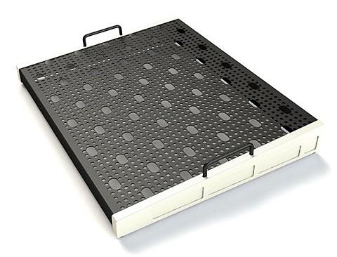 Temple Audio Templeboard TRIO 16.5x21in Pedalboard in Vintage White