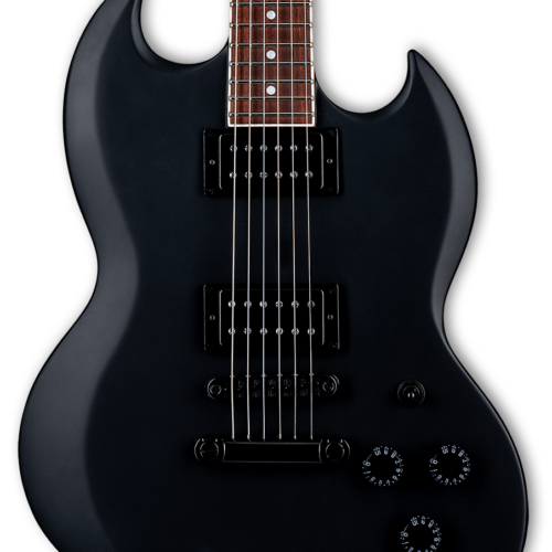 ESP LTD Volsung-200 Lars Frederiksen Signature Electric Guitar in Black Satin