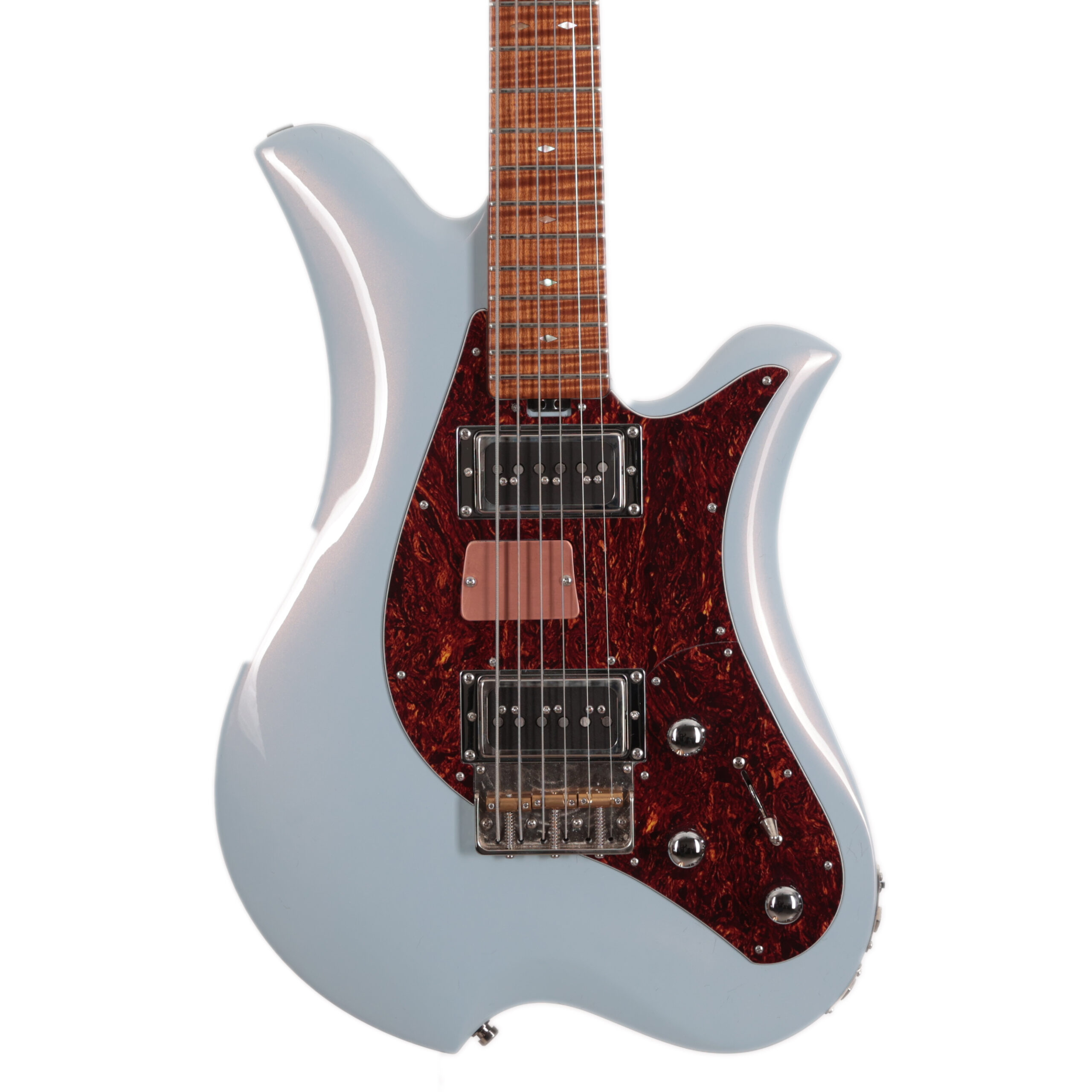 Bacci Guitars Leonardo Dual Output DD Baritone Guitar in Celeste Radiance