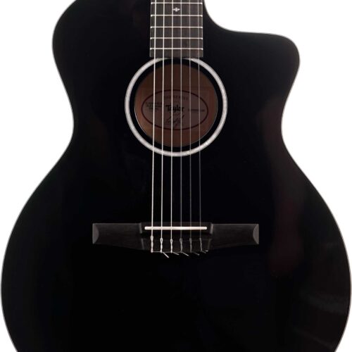 Taylor 212ce-N Plus Grand Concert Nylon Acoustic Guitar in Black