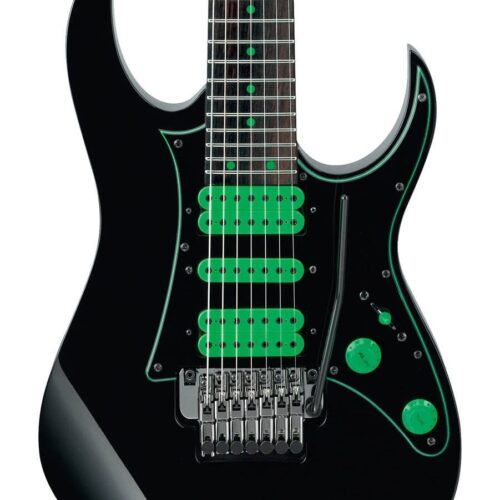 B Stock : Ibanez UV70P Steve Vai 7 String Electric Guitar in Black 001