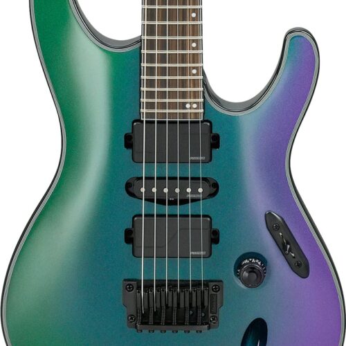 Ibanez S671ALB-BCM Axion Label Electric Guitar In Blue Chameleon