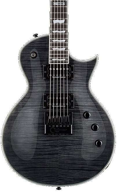ESP LTD EC-1000 ET FM Electric Guitar in See-Thru Black