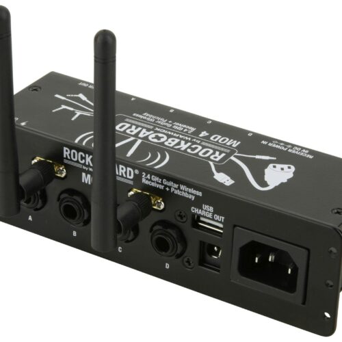 RockBoard MOD 4 Guitar Wireless Receiver and TRS Patchbay with Xvive U2 Transmitter