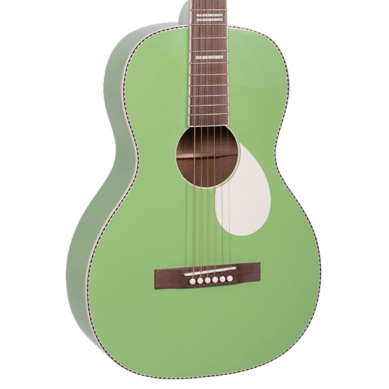 Recording King RPS-7-GN Dirty 30s Series 7 Single-0 Acoustic Guitar in Revolution Green
