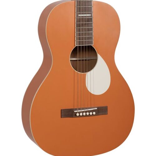 Recording King RPS-7-MOR Dirty 30s Series 7 Single-0 Acoustic Guitar in Monarch Orange