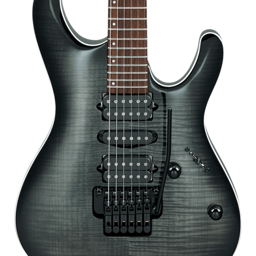 Ibanez KIKO10BP Kiko Loureiro Signature in Transparent Gray Burst