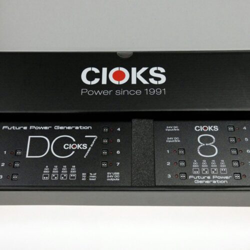 Cioks Super Power Supply Bundle containing DC7 and CIOKS 8 - IEC BS1363 Cable