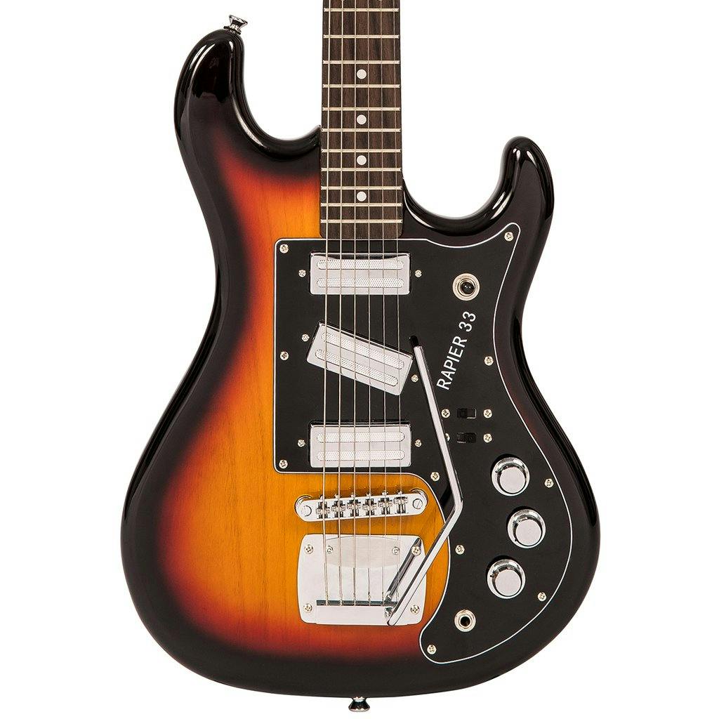 Rapier 33 Electric Guitar in 3 Tone Sunburst