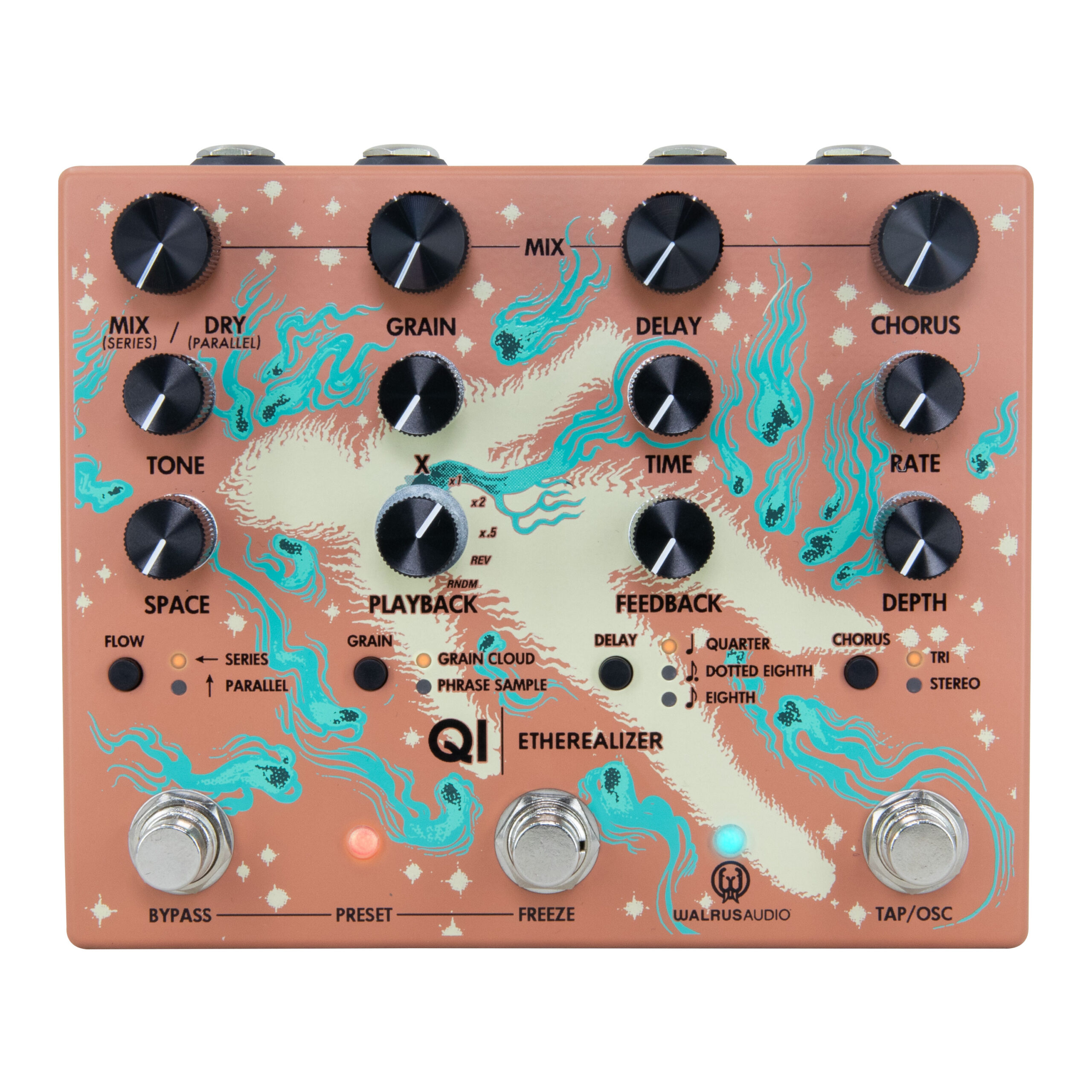 Walrus Audio Qi Etherealizer Yvette Young Signature Ambient Pedal in Terracotta