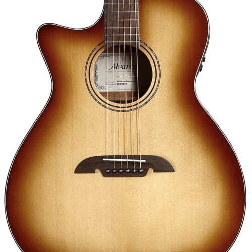 Alvarez Artist Grand Auditorium Left Handed Cutaway Spruce top Mahogany back Shadowburst LR Baggs SP