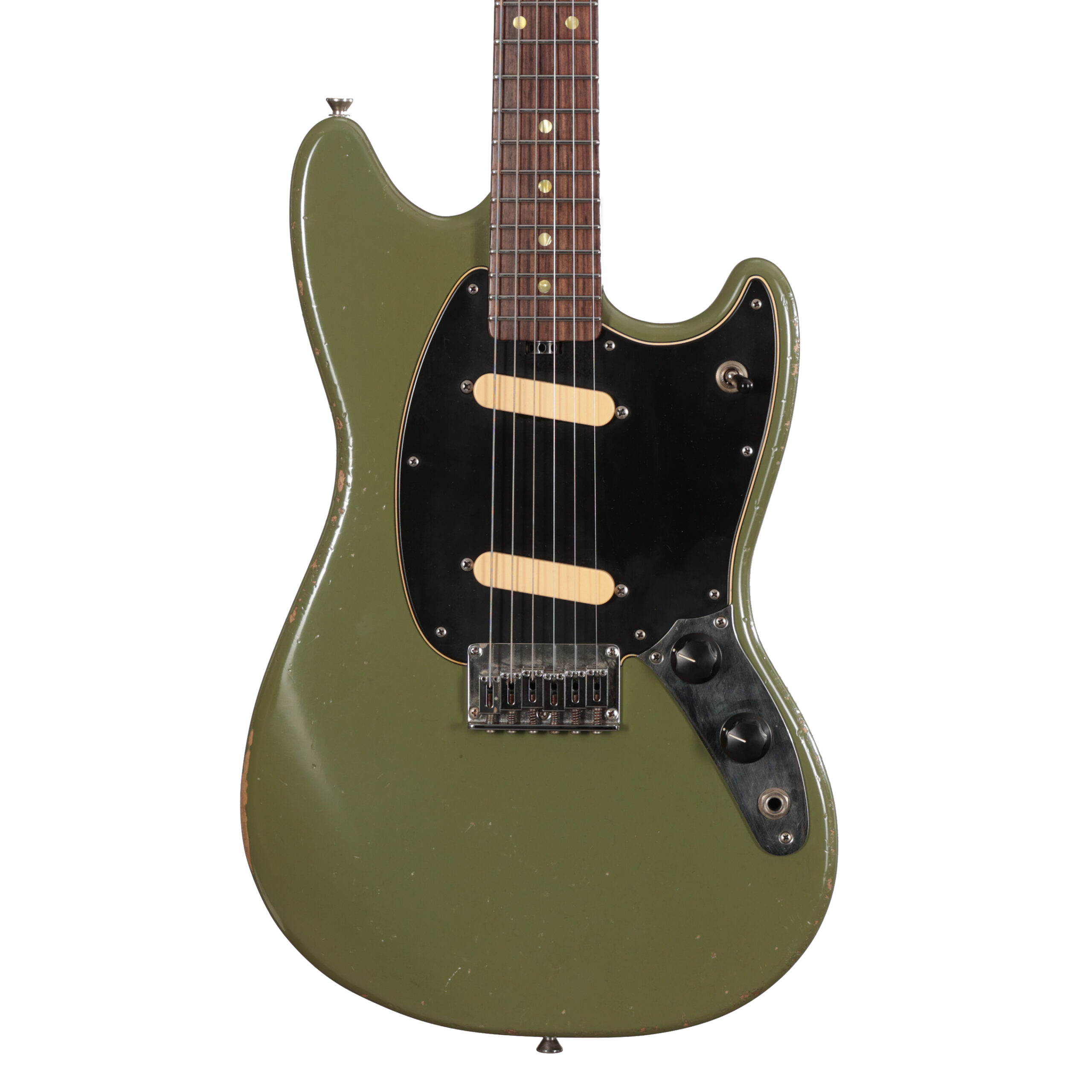 Shabat Guitars Bobcat in Olive Green 24" Scale