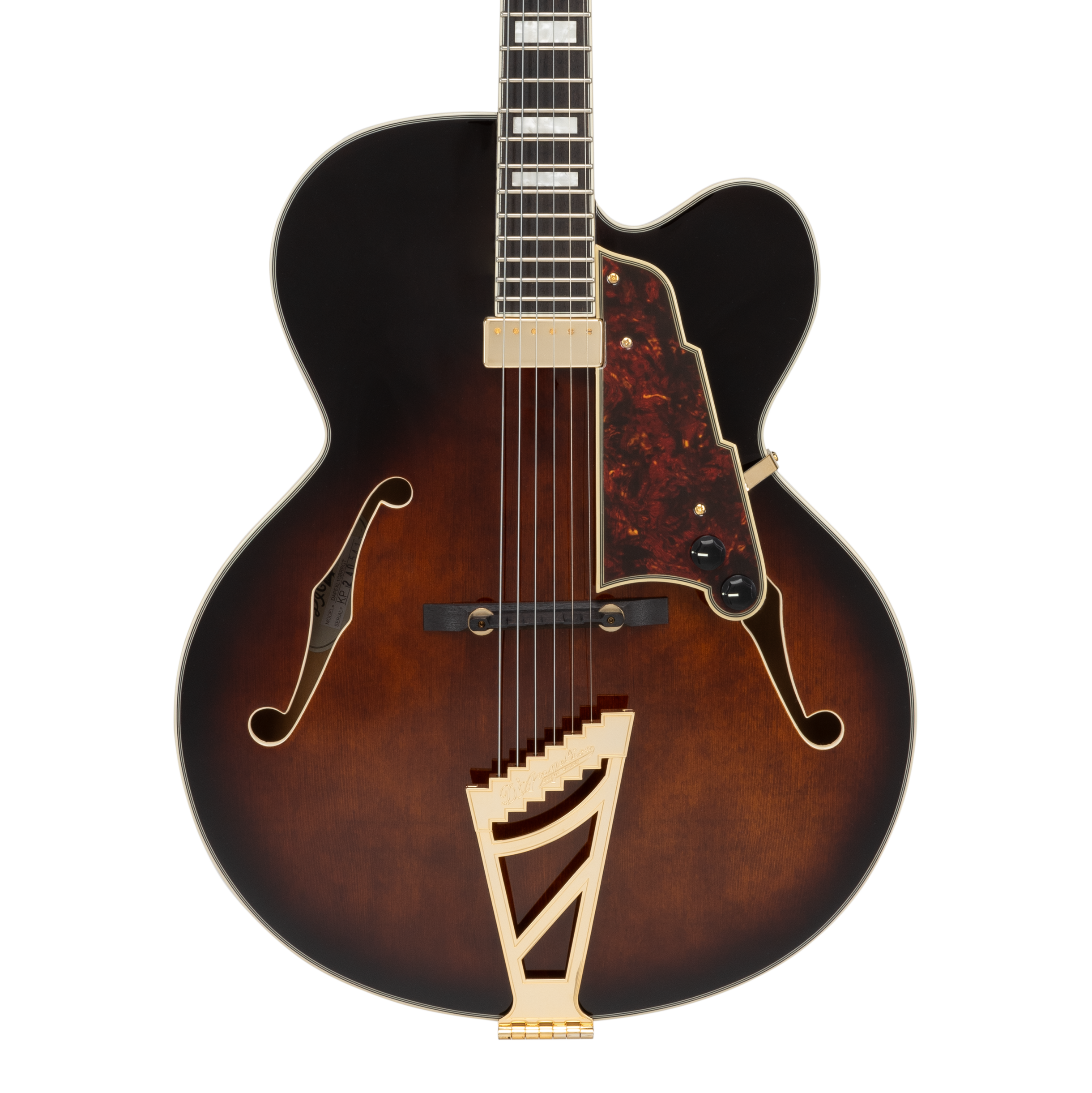 D'Angelico Premier EXL-1 Single-Cut Archtop Hollow-Body Electric Guitar in Brown Burst