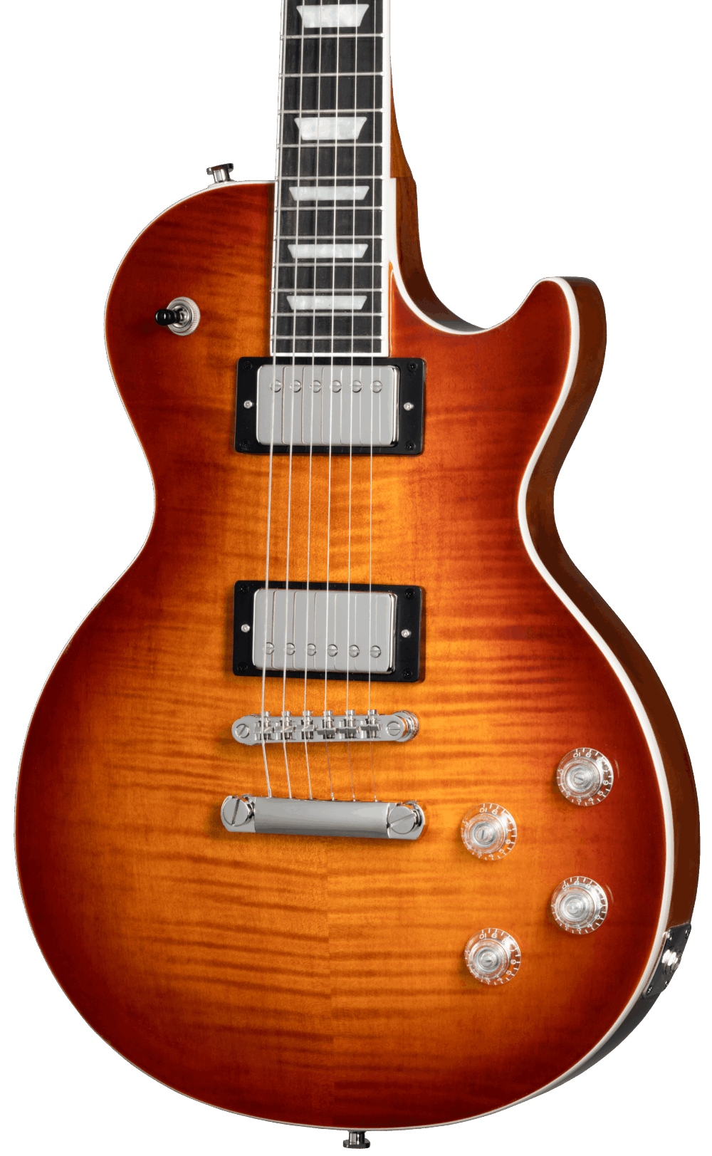 Epiphone Les Paul Modern Figured Electric Guitar in Mojave Burst in stock - Image 1