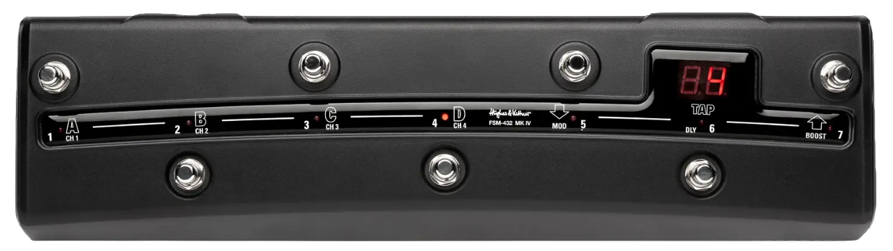 Hughes & Kettner FSM-432 MkIII MIDI Board Amp Footswitch