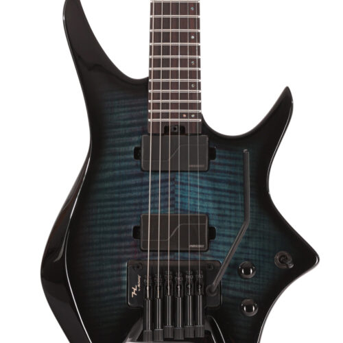 Hils NEXT HN7 Electric Guitar in Gloss Transparent Blue