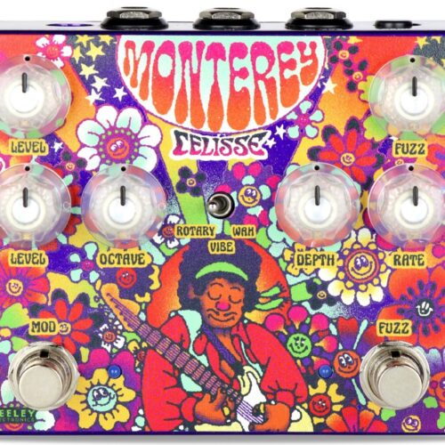 Keeley Monterey Limited Edition Fuzz Vibe Rotary Wah Pedal in Celisse Artist