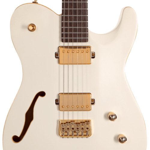 Chapman Chris Robertson Signature SAR63 Electric Guitar in Stone White With Roasted Maple Neck